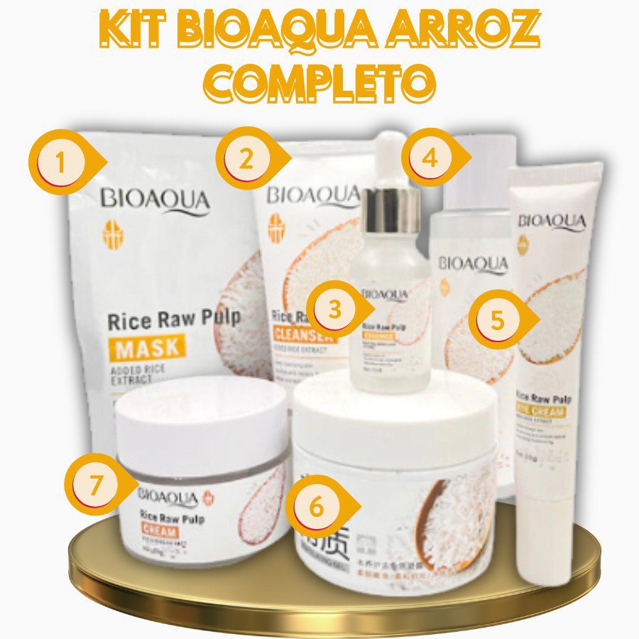 KIT FACIAL BIOAQUA DE ARROZ